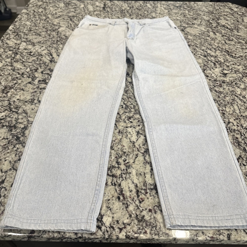 VTG 80s Mr. Lee Denim Mom Jeans Light Wash High Waist USA 32x28 - Picture 4 of 11